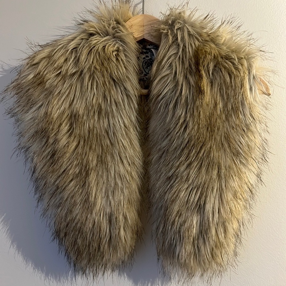 Faux fur stole from Anthropologie